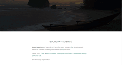 Desktop Screenshot of boundaryscience.com