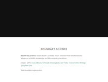 Tablet Screenshot of boundaryscience.com